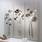Composición de 3 paneles que representan 3 ramos de flores Made in Italy - Colleen Viadurini