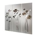 Composición de 3 paneles que representan 3 ramos de flores Made in Italy - Colleen