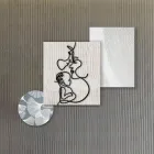 Composición de 3 Paneles con Estilización de Amor Made in Italy - Keina Viadurini