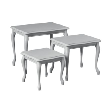 Composición de 3 mesas de centro de diferentes tamaños Made in Italy - Mummu Viadurini