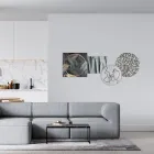 Composición de 4 Paneles con la Estilización del Beso Made in Italy - Kanna Viadurini