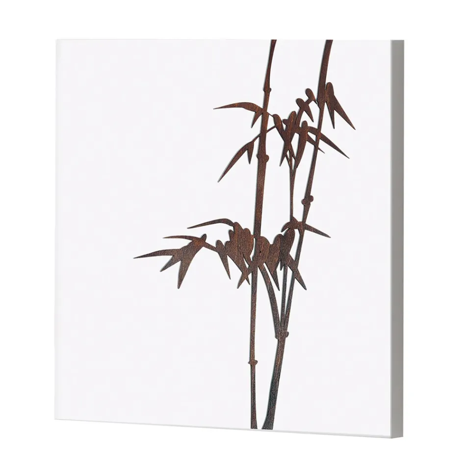 Composición de 4 Paneles con Hortensias, Allium y Thypha Made in Italy - Cálculo Viadurini