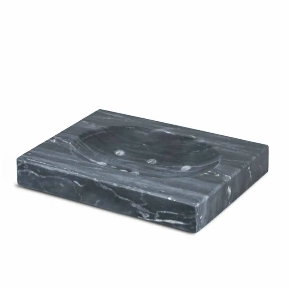 Composición de accesorios de baño de mármol hecho en Italia, 4 piezas - Deano Viadurini