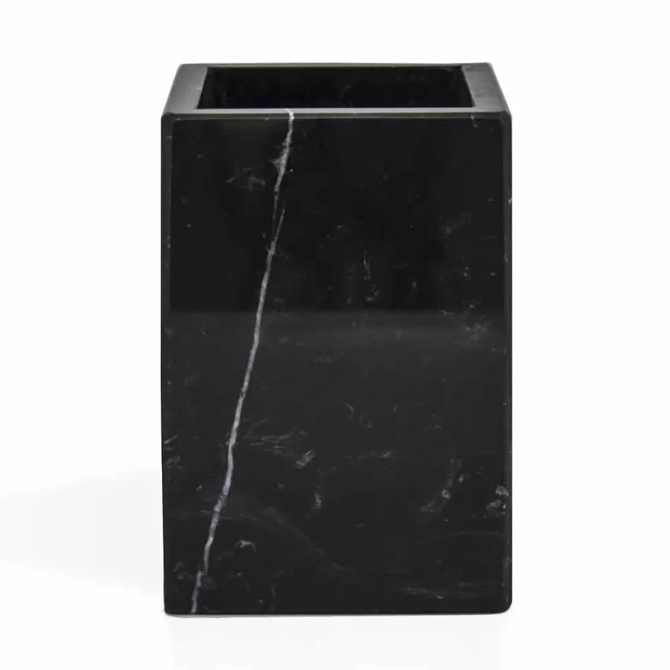 Composición de accesorios de baño de mármol hecho en Italia, 4 piezas - Deano Viadurini