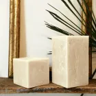 Composición de velas de cera cuadradas Made in Italy, 3 piezas - Mondelle Viadurini