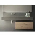 Composición de diseño para baño Mobiliario suspendido moderno Made in Italy - Farart2 Viadurini