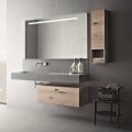 Composición de diseño para baño Mobiliario suspendido moderno Made in Italy - Farart2