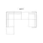 Composición de Garden Sofa Made in Italy - Rubik Viadurini