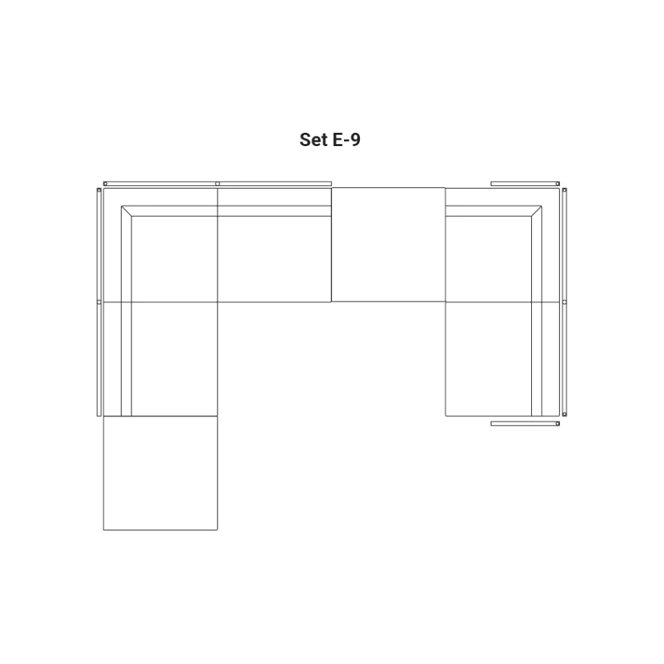 Composición de Garden Sofa Made in Italy - Rubik Viadurini