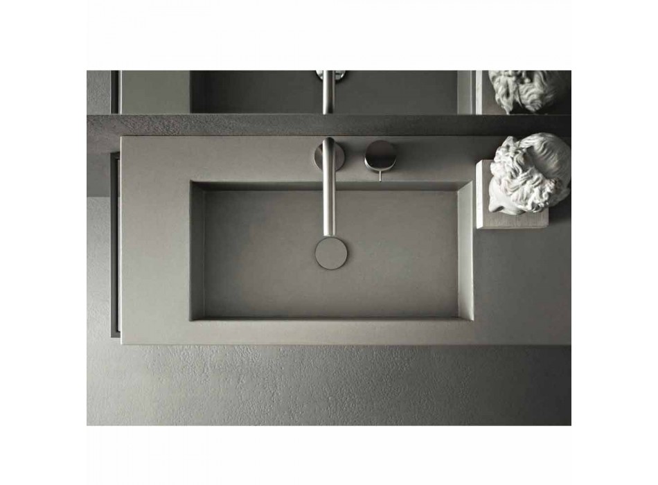 Composición de muebles artesanales para baño de diseño moderno en el suelo - Farart3 Viadurini