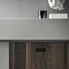 Composición de muebles artesanales para baño de diseño moderno en el suelo - Farart3 Viadurini