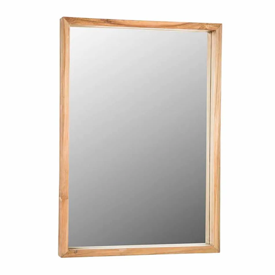 Composición de Mueble de Baño en Teca Maciza de Diseño Moderno - Azina Viadurini