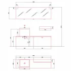 Composición de muebles de baño de suelo de diseño moderno - Farart1 Viadurini