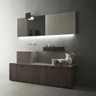 Composición de muebles de baño de suelo de diseño moderno - Farart1 Viadurini