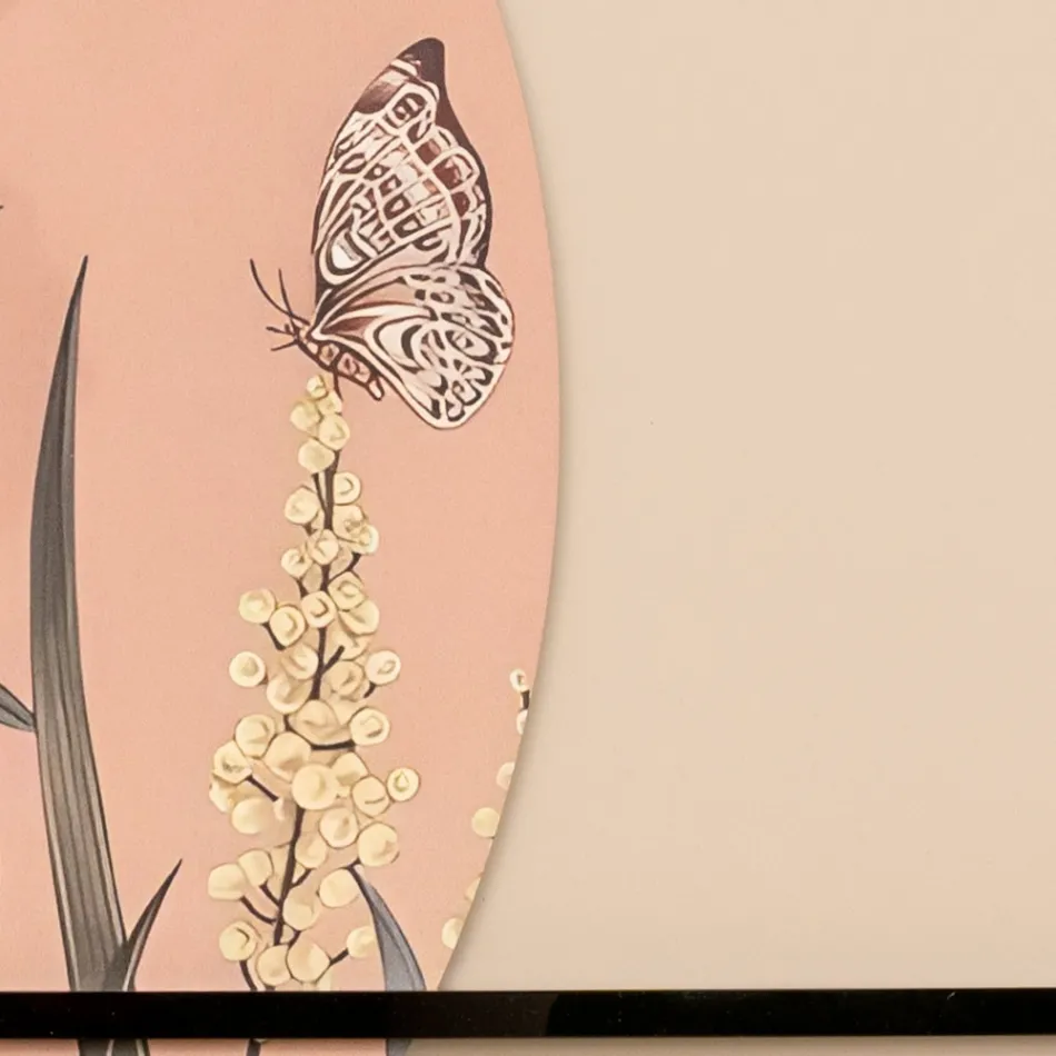 Composición de Paneles de Madera con Estampado Tropical Made in Italy - Haití Viadurini