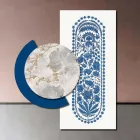 Composición de Cuadros en Madera con Estampado Abstracto Made in Italy - Brasil Viadurini