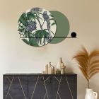Composición de cuadros en madera con estampado tropical Made in Italy - Jamaica Viadurini