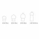 Composición de jarrones de cerámica decorativos, diseño moderno - Positano Viadurini