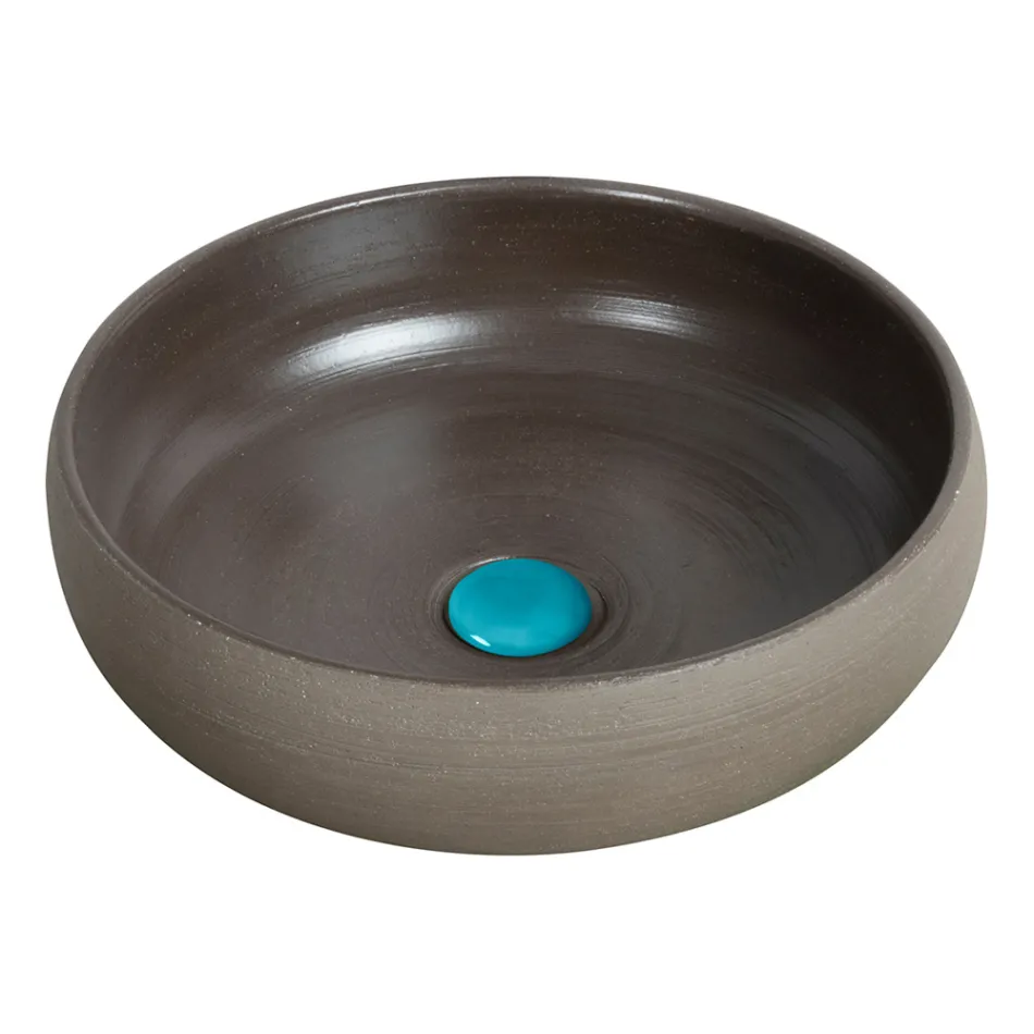 Mueble de Baño Independiente Composición Color Azul con Accesorios - Maryse Viadurini