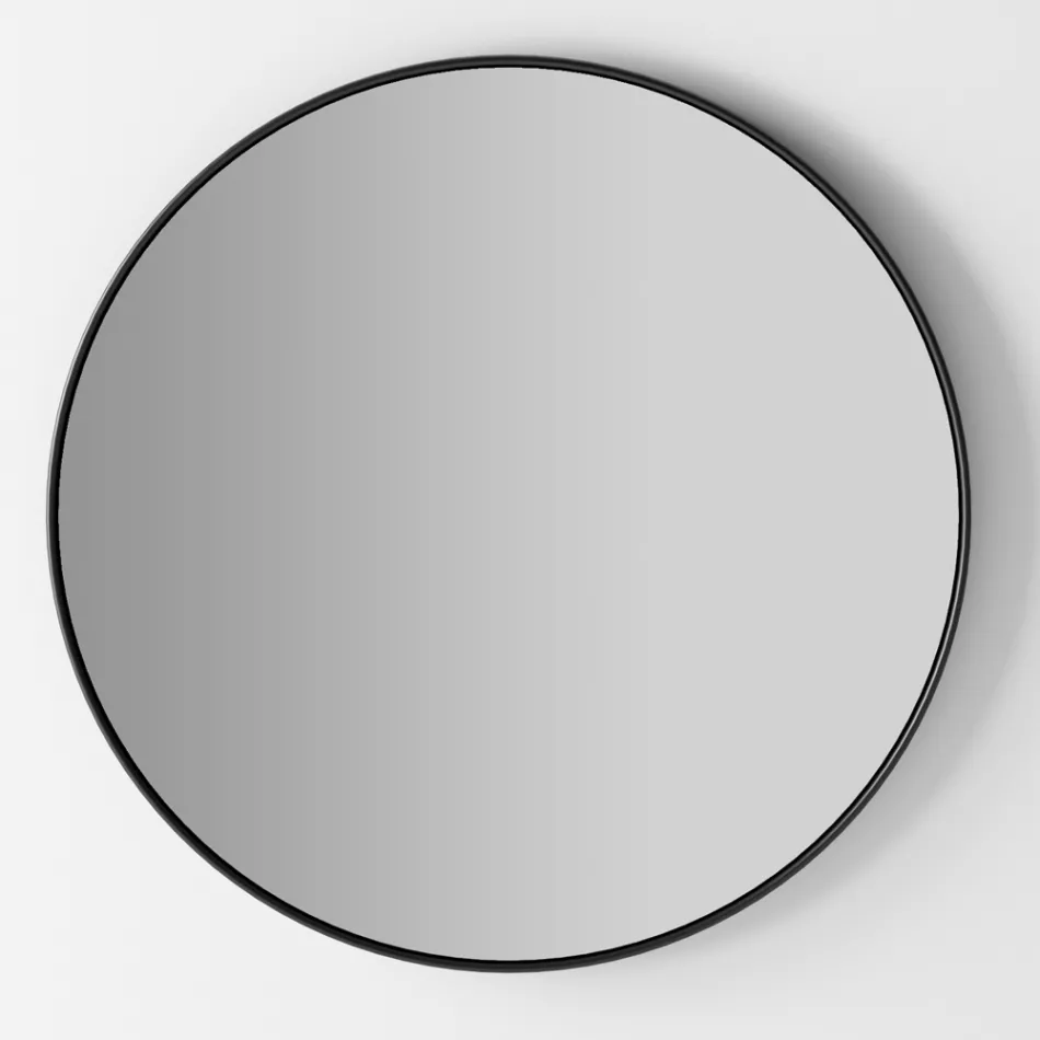 Composición de Mueble de Baño con Lavabo, Base y Espejo Made in Italy - Hoscar Viadurini