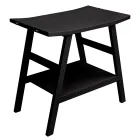 Composición de mueble de baño negro con estante grande y accesorios - Patryk Viadurini