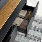 Composición de muebles de baño 150 cm en madera natural de lujo - Alide Viadurini