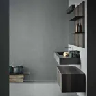 Composición para baño suspendido y diseño moderno Made in Italy - Farart9 Viadurini