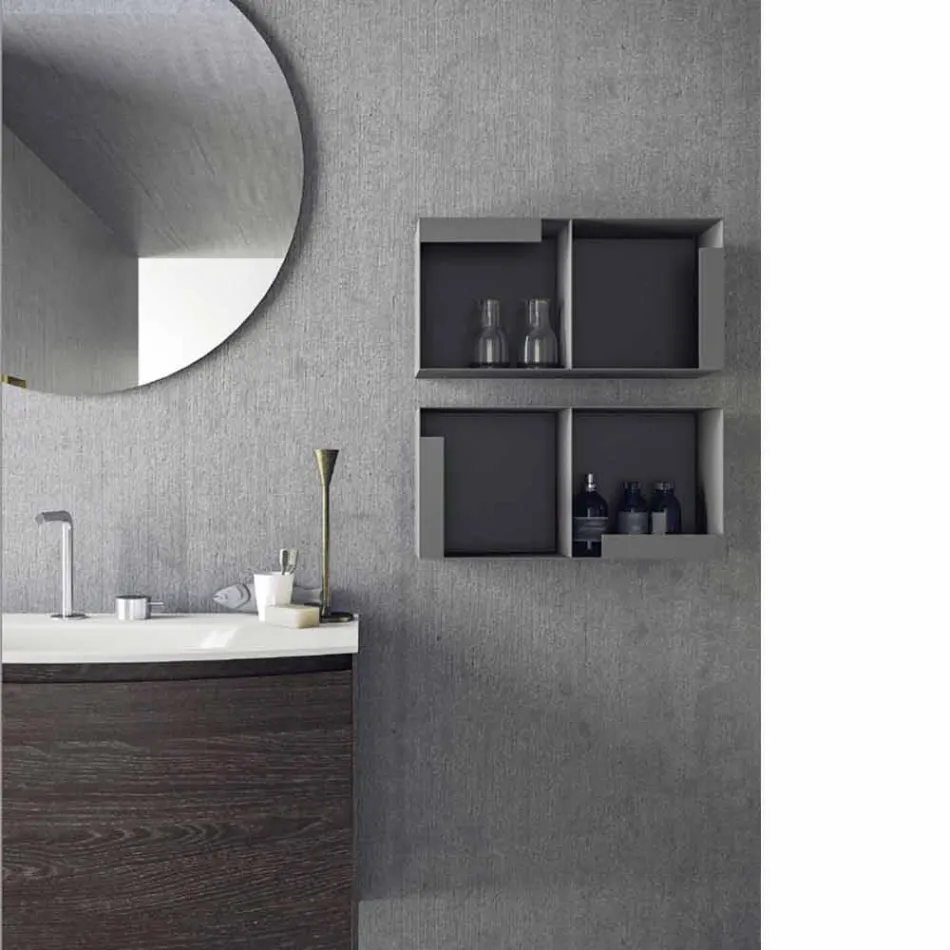 Composición para el baño suspendido de diseño moderno Made in Italy - Callisi11 Viadurini
