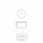 Composición para el baño suspendido de diseño moderno Made in Italy - Callisi11 Viadurini