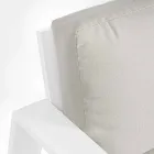 Composición de sala de estar al aire libre en aluminio con cojines de tela - Yoshi Viadurini