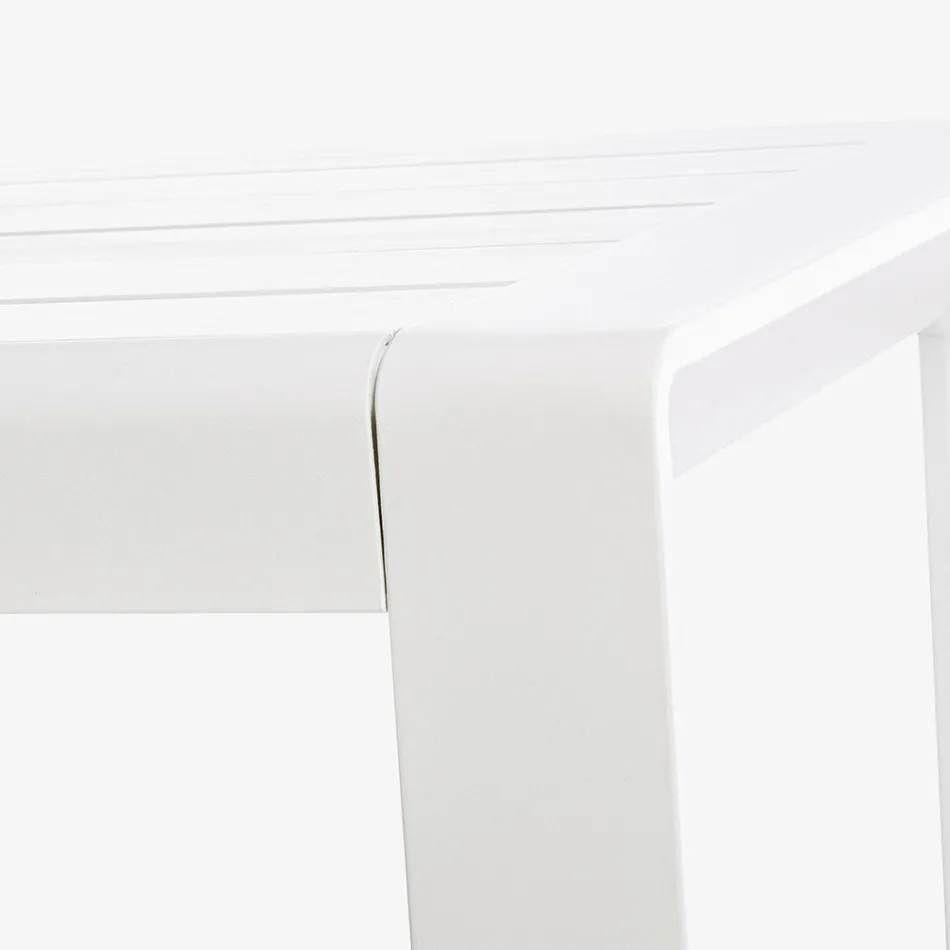 Composición de salón exterior en aluminio y tela, Homemotion - Francine Viadurini