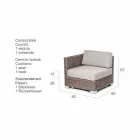 Composición viven de la artesanía jardín Ania, diseño moderno Viadurini