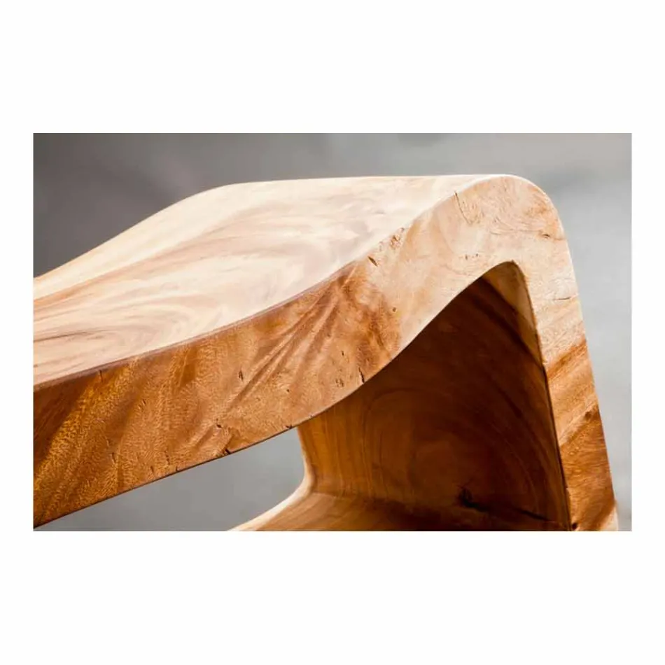 Composición suspendida de muebles de baño en madera de teca moderna - Kristi Viadurini