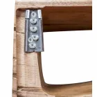 Composición suspendida de muebles de baño en madera de teca moderna - Kristi Viadurini