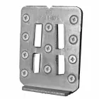 Composición suspendida de muebles de baño en madera de teca moderna - Kristi Viadurini