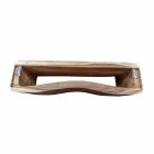 Composición suspendida de muebles de baño en madera de teca moderna - Kristi Viadurini