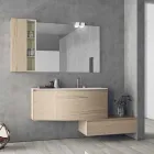 Composición suspendida y moderna para el baño, diseño Made in Italy - Callisi4 Viadurini