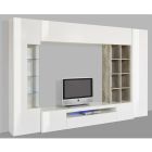 Composición de Mueble y Soporte de TV Sala de Estar en Pared de Madera Diseño - Ciancia Viadurini