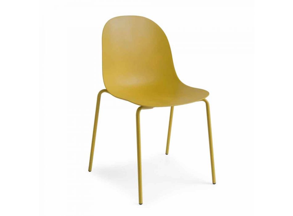 Connubia Academia Calligaris silla de diseño de polipropileno, 2 piezas Viadurini