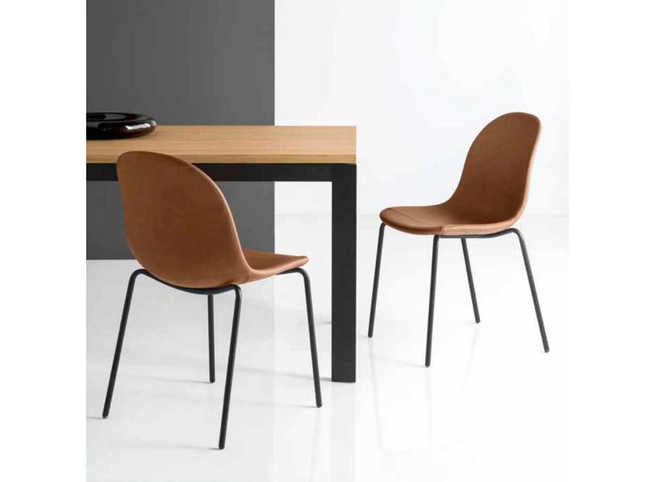silla Connubia Academia Calligaris diseño italiano de la vendimia, 2 piezas Viadurini