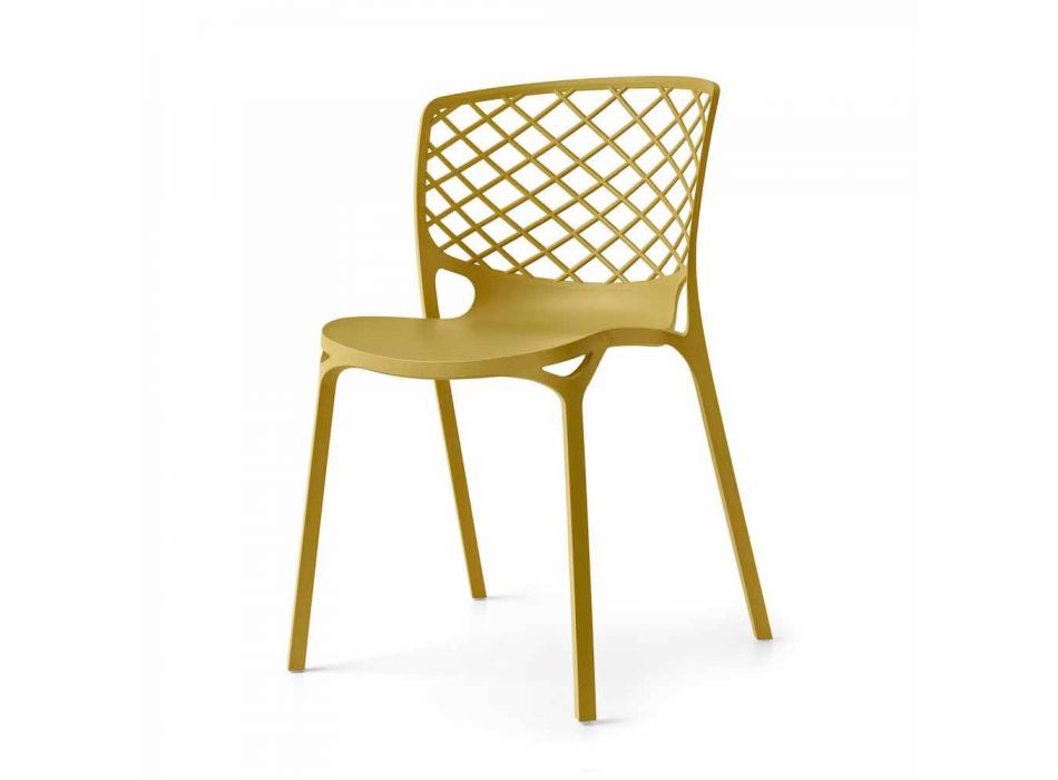 silla de Gamera Connubia Calligaris moderna cocina de diseño, 2 piezas Viadurini