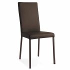 Connubia Calligaris Garda silla moderna de tela y metal, 2 piezas Viadurini