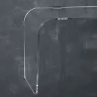 Consola de pared suspendida en cristal acrílico de diseño transparente - Cesarea Viadurini