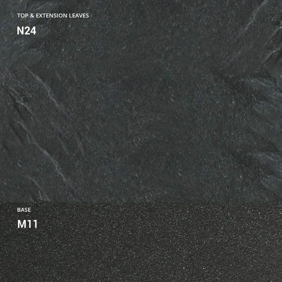 Consola Extensible 150 cm en Metal y Melamina Made in Italy - Solapa Viadurini