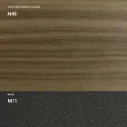 Consola Extensible 150 cm en Metal y Melamina Made in Italy - Solapa Viadurini