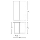 Consola Extensible 150 cm en Metal y Melamina Made in Italy - Solapa Viadurini