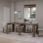 Consola extensible hasta 181 cm en melamina Essence Made in Italy - Castello Viadurini