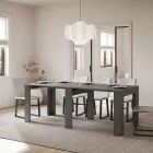 Consola extensible hasta 181 cm en paneles de melamina Made in Italy - Drago Viadurini