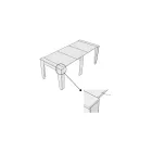 Consola extensible hasta 211 cm en melamina en esencia Made in Italy - Incantesimo Viadurini
