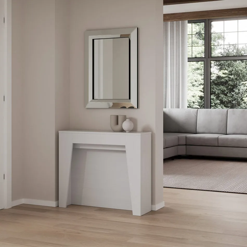Consola extensible hasta 211 cm en melamina en esencia Made in Italy - Incantesimo Viadurini